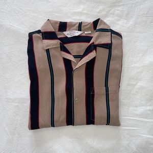 Cotton On Striped Short Sleeve Button Down
